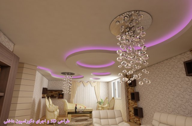 گچبری ، گچبری سقف 